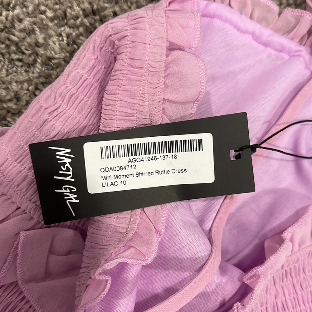 Nasty Gal Purple Ruffle Dress - Picture 3 of 3